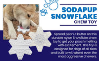 Snowflake Nylon Dog Chew Toy for Aggressive Chewers | USA Made & FDA Compliant - BIG FRENCHIES
