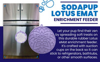 Lotus Design emat - Enrichment Lick Mat For Dogs and Cats - With Suction Cups | USA Made - BIG FRENCHIES