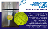 Tree of Life eMat - Enrichment Lick Mat For Dogs and Cats - With Suction Cups | Tree Design | USA Made - BIG FRENCHIES