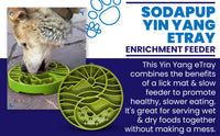 Sun and Moon eTray - Shallow Slow Feeder Dog Bowl for Enrichment | USA Made - BIG FRENCHIES