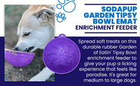 Garden of Eatin' Tipsy Bowl - Wobble Lick Mat for Dogs & Cats | USA Made - BIG FRENCHIES