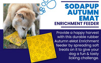 Autumn eMat - Enrichment Lick Mat For Dogs and Cats| Fall Leaves Design | SodaPup - BIG FRENCHIES