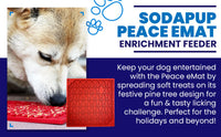 "Peace" Christmas Tree emat - Enrichment Lick Mat for Dogs and Cats | Christmas Tree design | SodaPup - BIG FRENCHIES