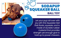Squeak Ball - Durable Squeaky Dog Toy, Floats, Chew Toy | USA Made - BIG FRENCHIES