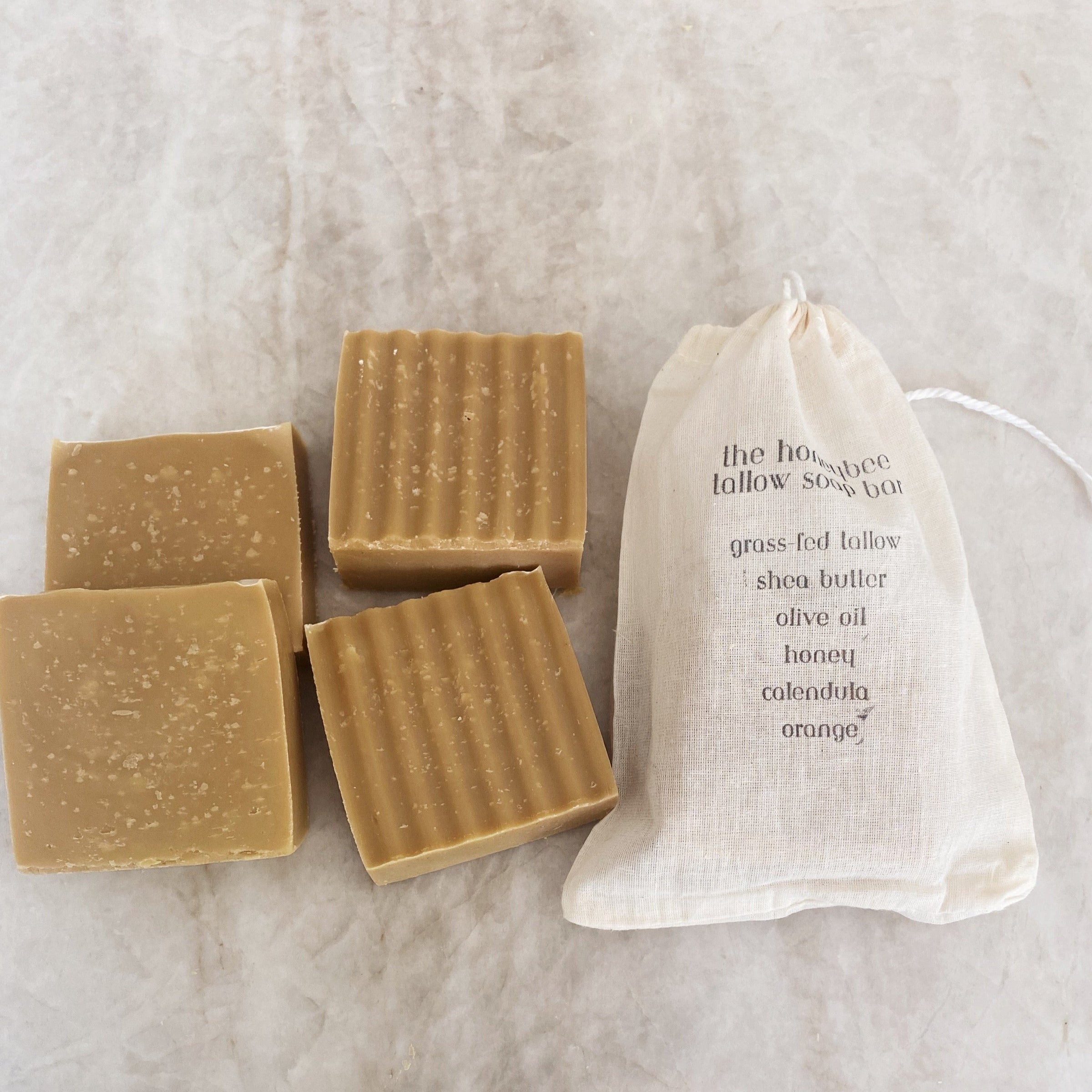 the honeybee tallow soap bar - BIG FRENCHIES
