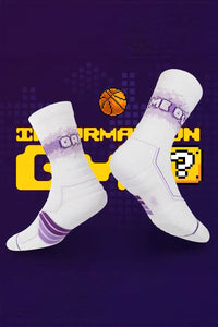 Elite Basketball Socks - High-Cut Terry Cushion Performance Crew Socks