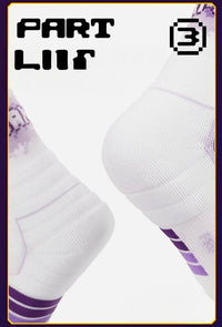 Elite Basketball Socks - High-Cut Terry Cushion Performance Crew Socks