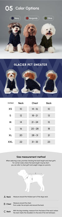 GLACIER PET SWEATER - NAVY