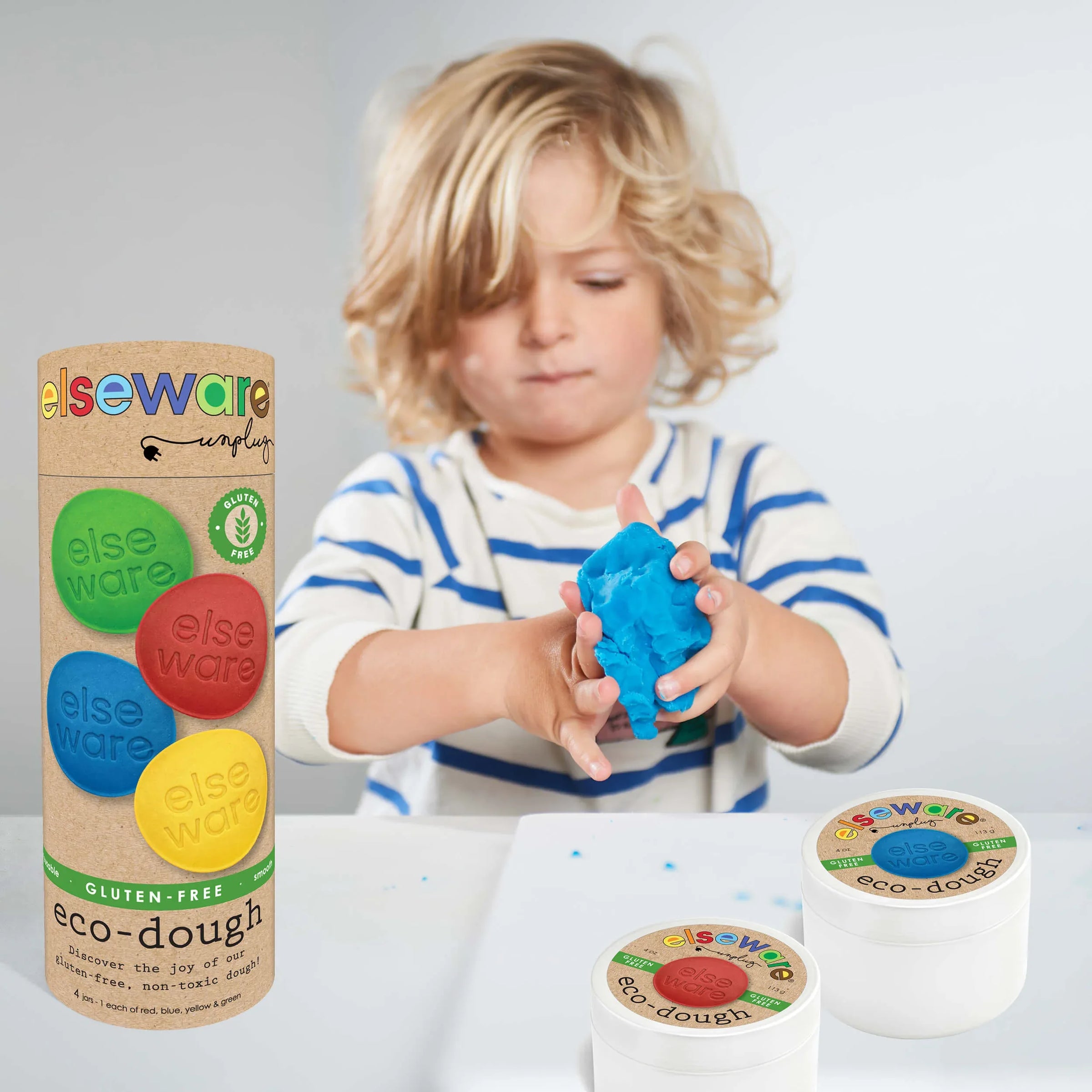 Eco-Dough 4pk GLUTEN FREE – Natural, Non-Toxic Sensory Toy - BIG FRENCHIES