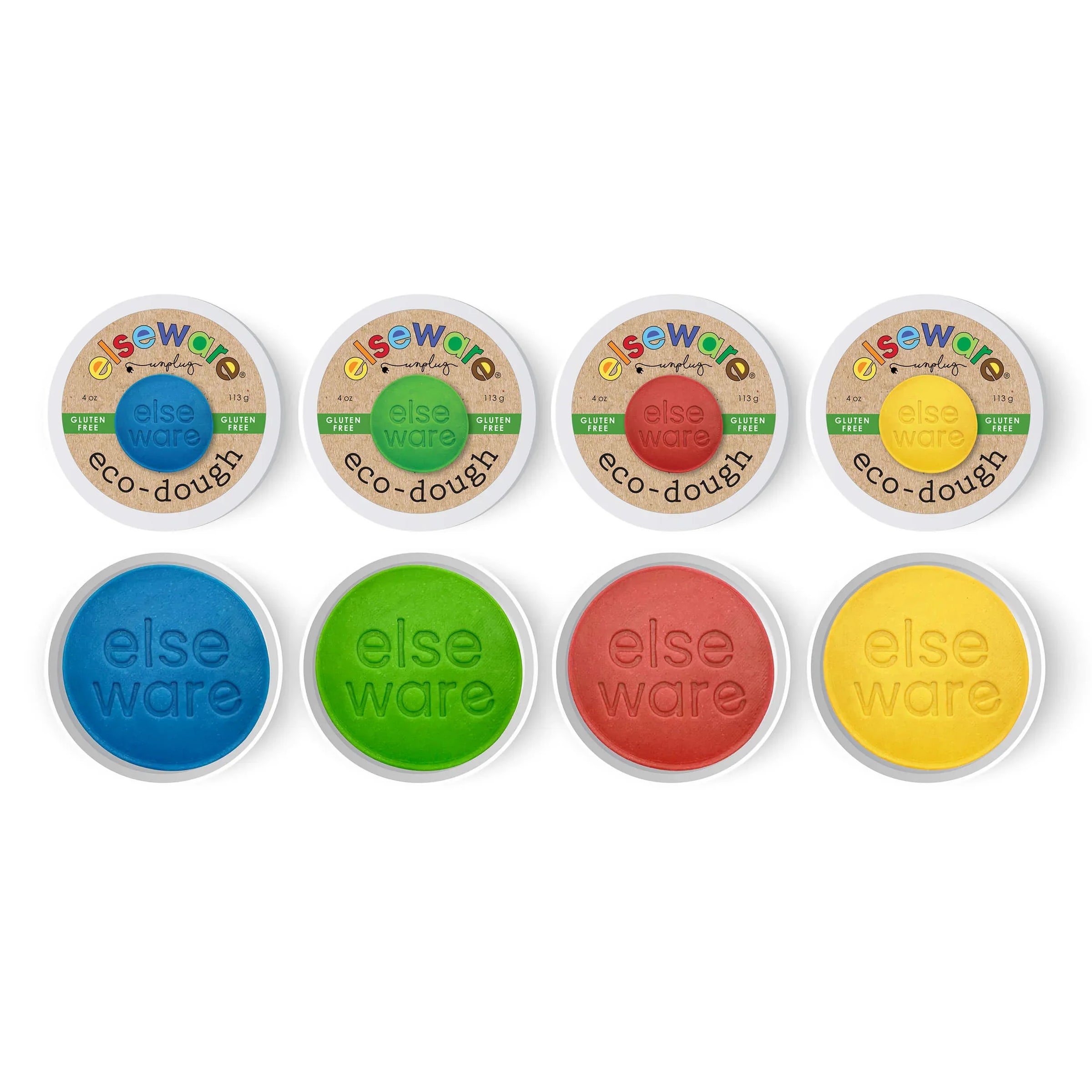 Eco-Dough 4pk GLUTEN FREE – Natural, Non-Toxic Sensory Toy - BIG FRENCHIES