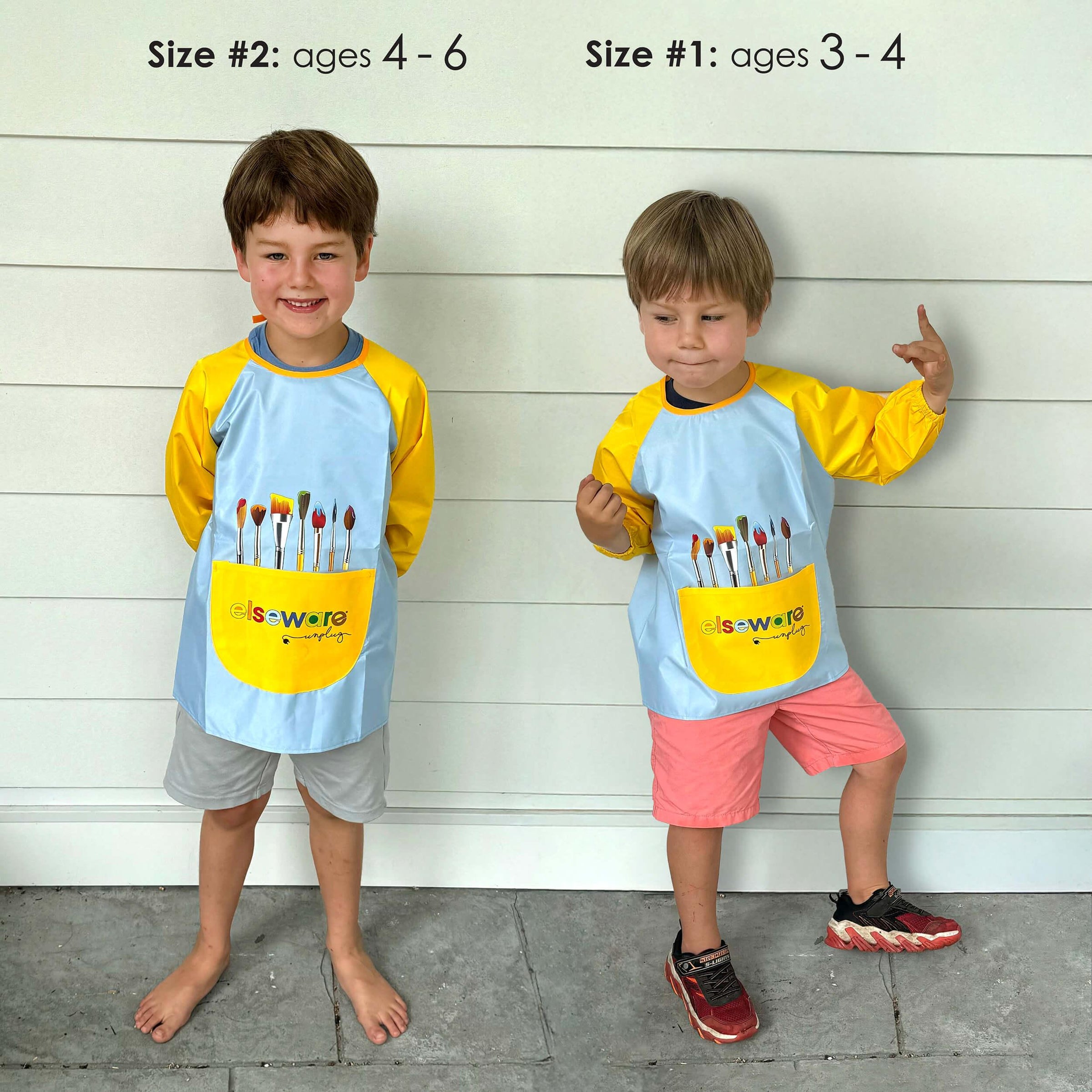 Mess-Free Kids Paint Bundle | All-Natural Finger Paint & Art Smock Set - BIG FRENCHIES