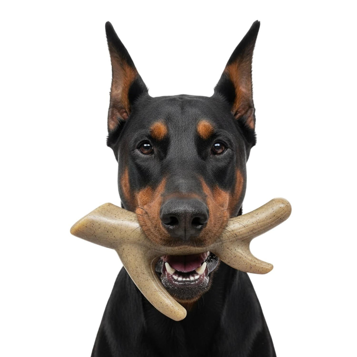 Ever Antler Nylon Chew Bone | Elk Antler Shaped Dog Toy for Aggressive Chewers | SodaPup - BIG FRENCHIES