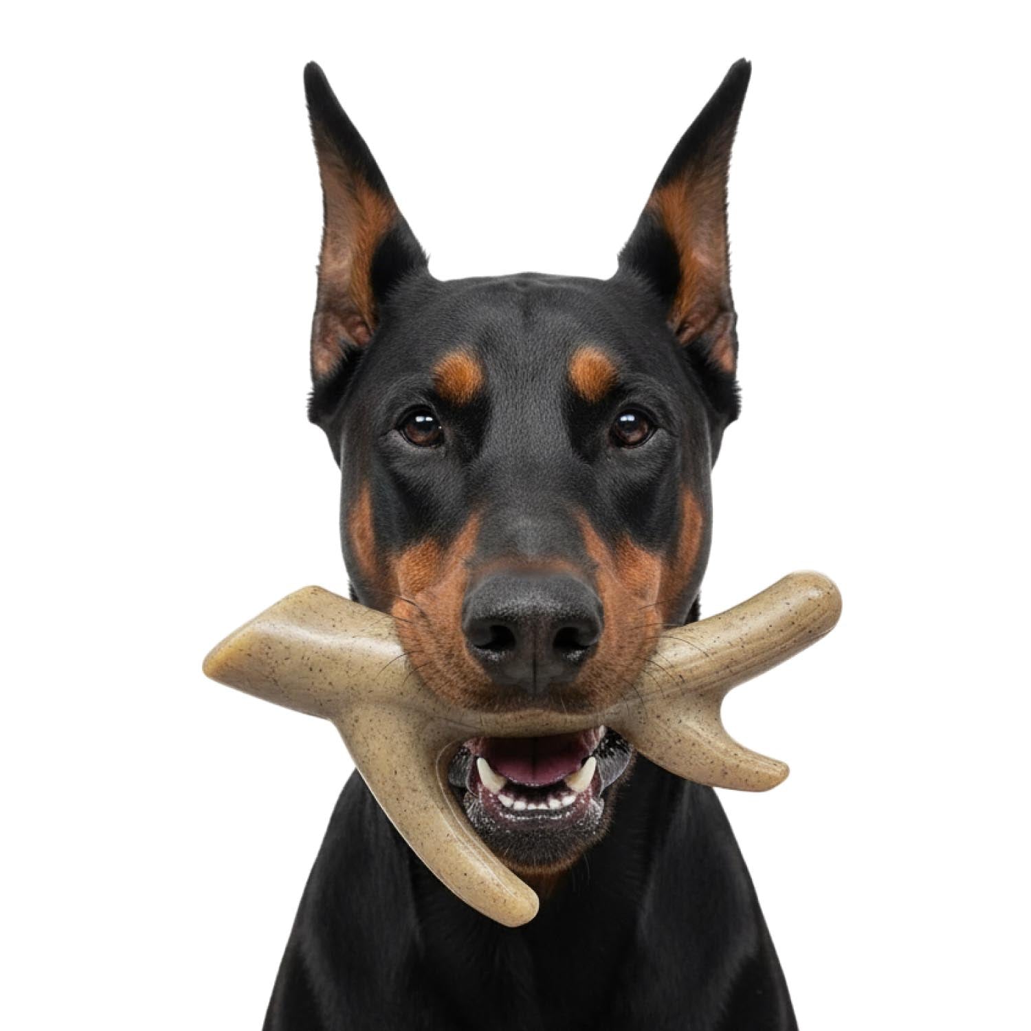 Ever Antler Nylon Chew Bone | Elk Antler Shaped Dog Toy for Aggressive Chewers | SodaPup - BIG FRENCHIES