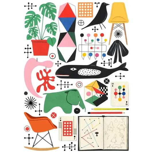 Eames 1000 Piece Jigsaw Puzzle Happily - BIG FRENCHIES