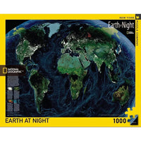 Earth at Night NG 1000 Piece Jigsaw Puzzle NYPC - BIG FRENCHIES