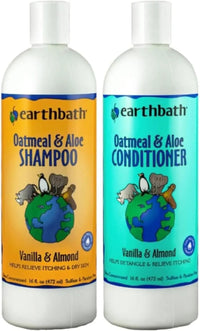 Earthbath Oatmeal & Aloe Dog Shampoo and Conditioner Set for Dry Itchy Skin