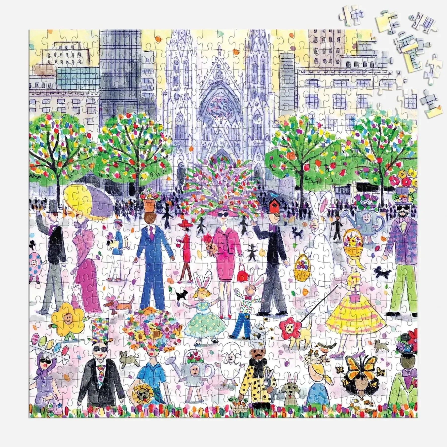 Easter Parade 500 Piece Jigsaw Puzzle Galison - BIG FRENCHIES