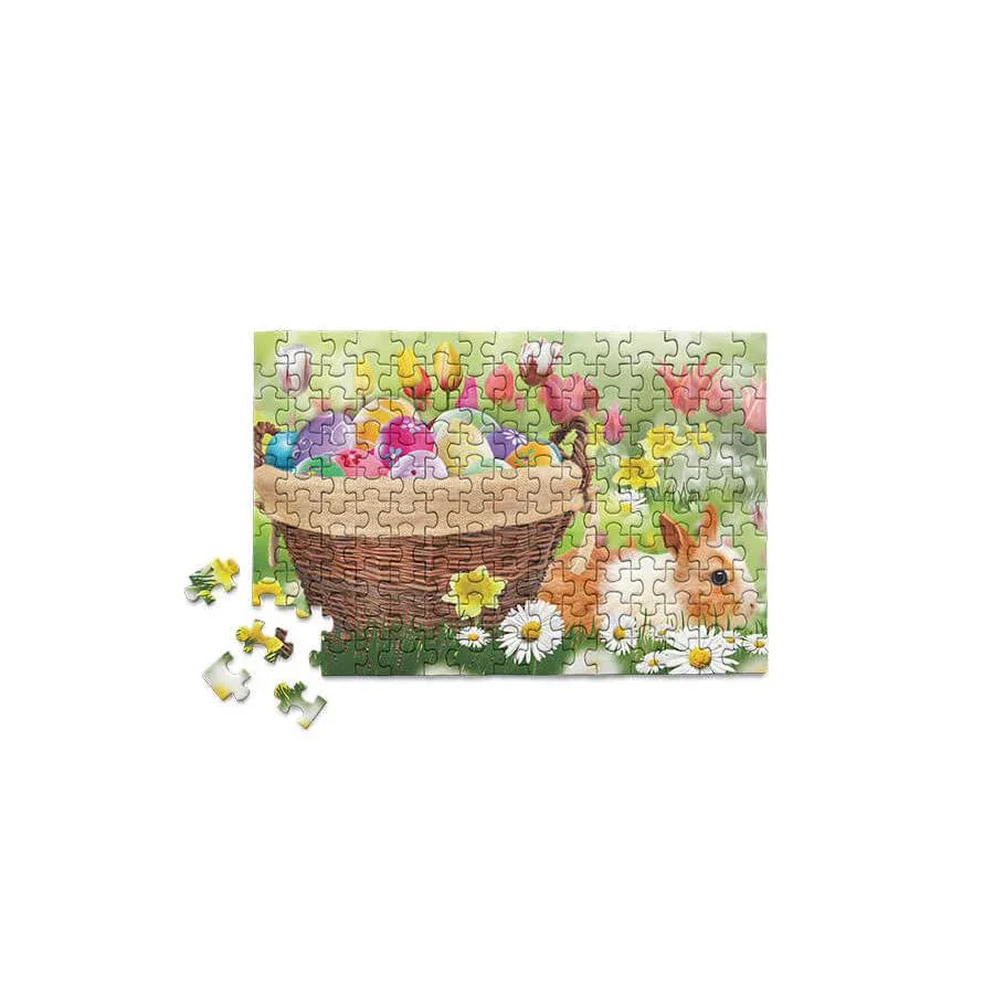 Easter Spring Basket Bunny 150 Piece Mini Jigsaw Puzzle Micro Puzzles - BIG FRENCHIES