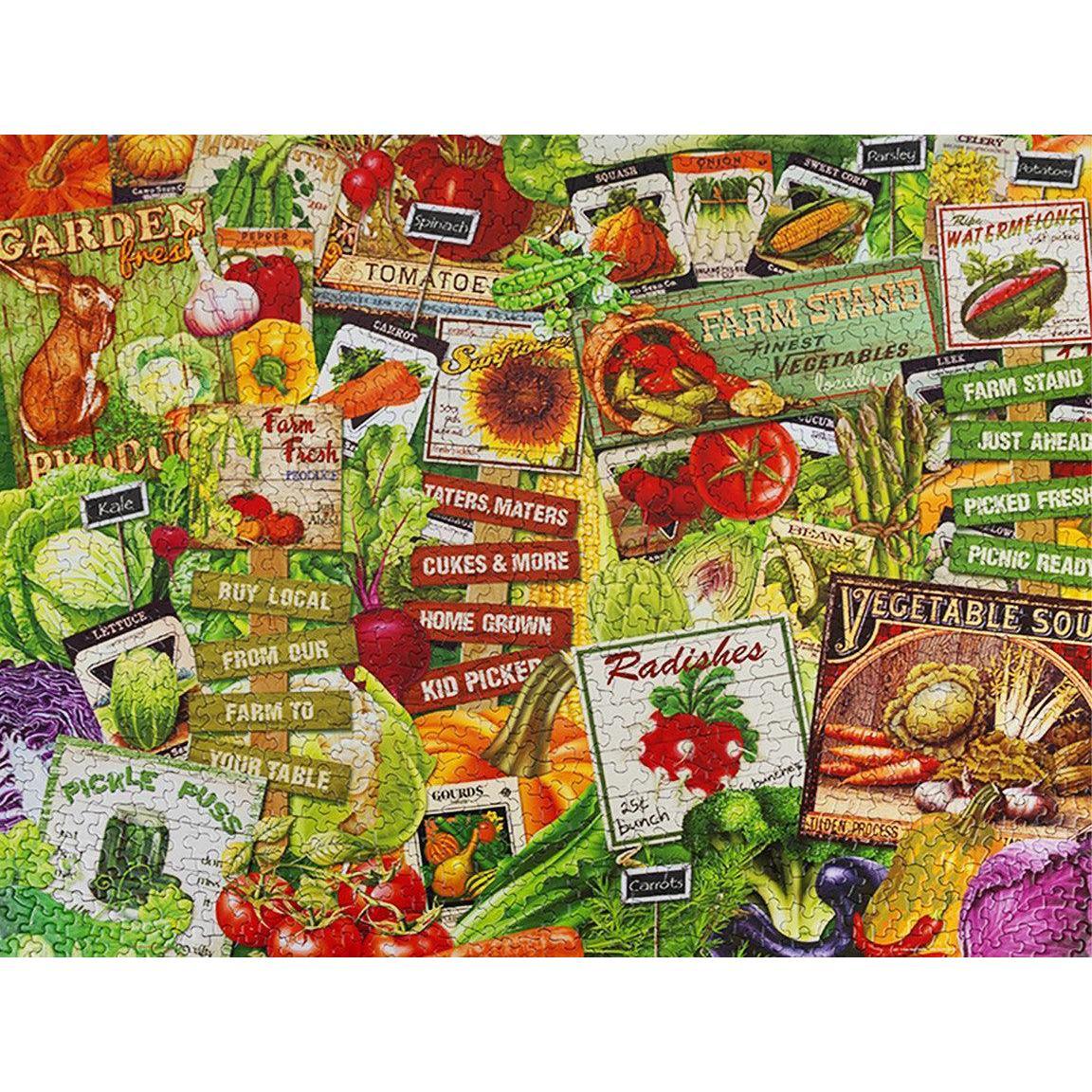 Eat Your Veggies 1000 Piece Jigsaw Puzzle Springbok - BIG FRENCHIES