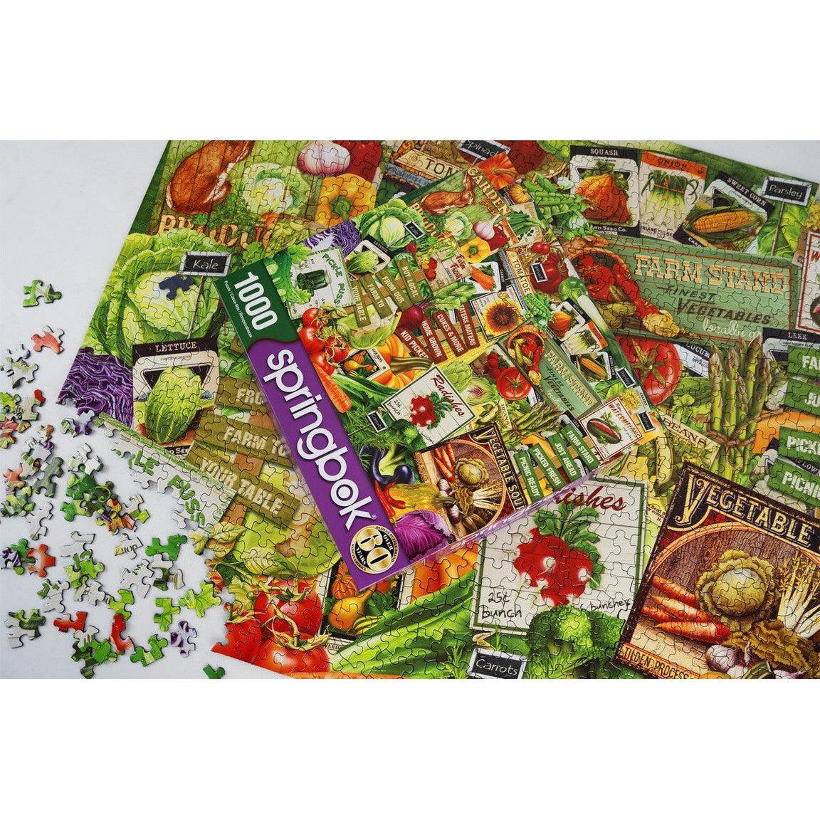 Eat Your Veggies 1000 Piece Jigsaw Puzzle Springbok - BIG FRENCHIES