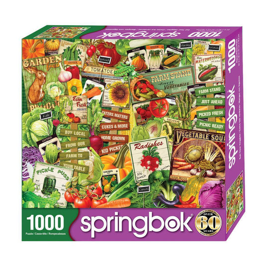 Eat Your Veggies 1000 Piece Jigsaw Puzzle Springbok - BIG FRENCHIES