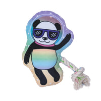 Space Panda Plush Dog Toy – with Squeaker & Crinkle Paper for Fun Play - BIG FRENCHIES