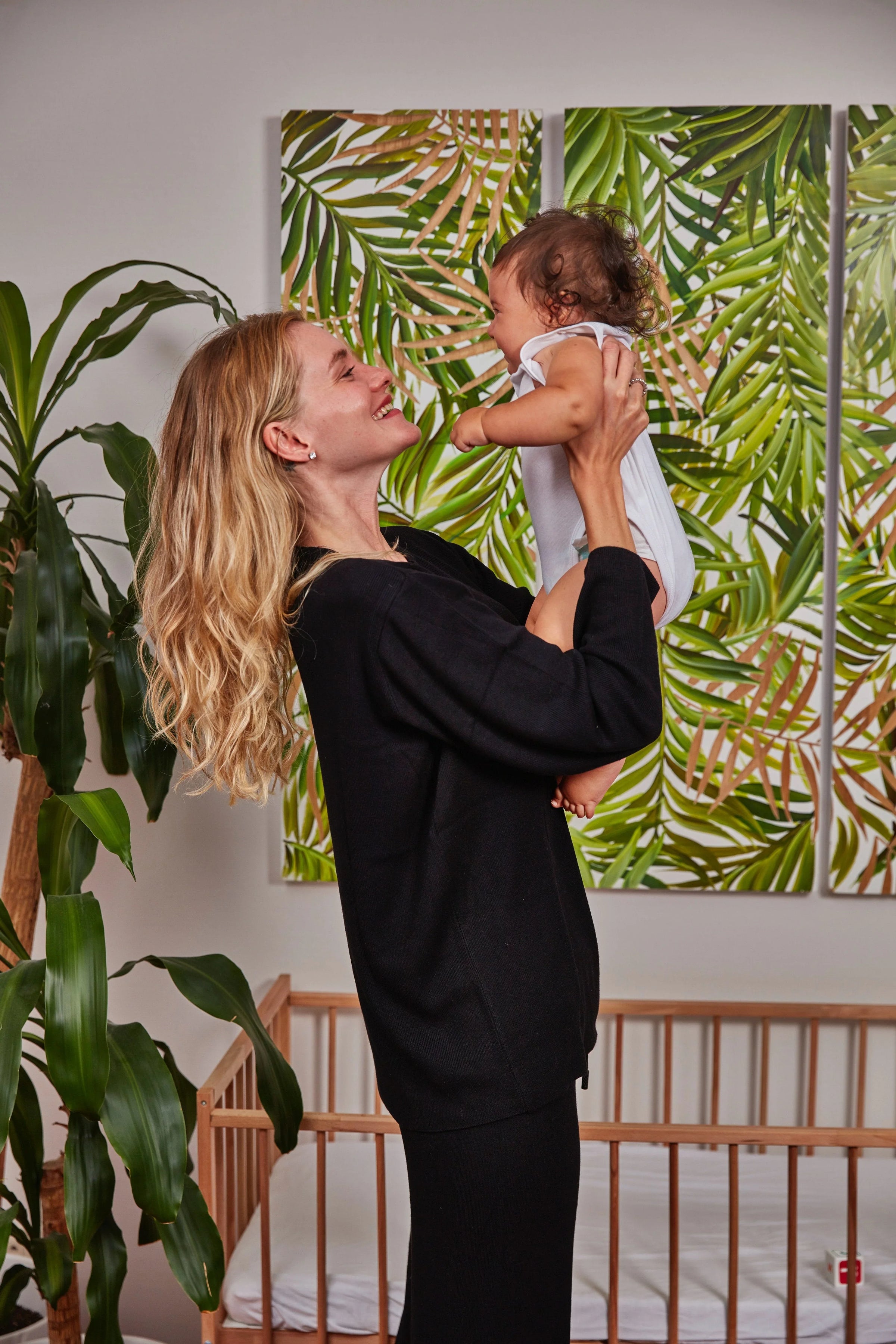 Effortless Elegance Set with Rib Side Zip Long Sleeve Maternity/Nursing Top & Lounge Pants - BIG FRENCHIES