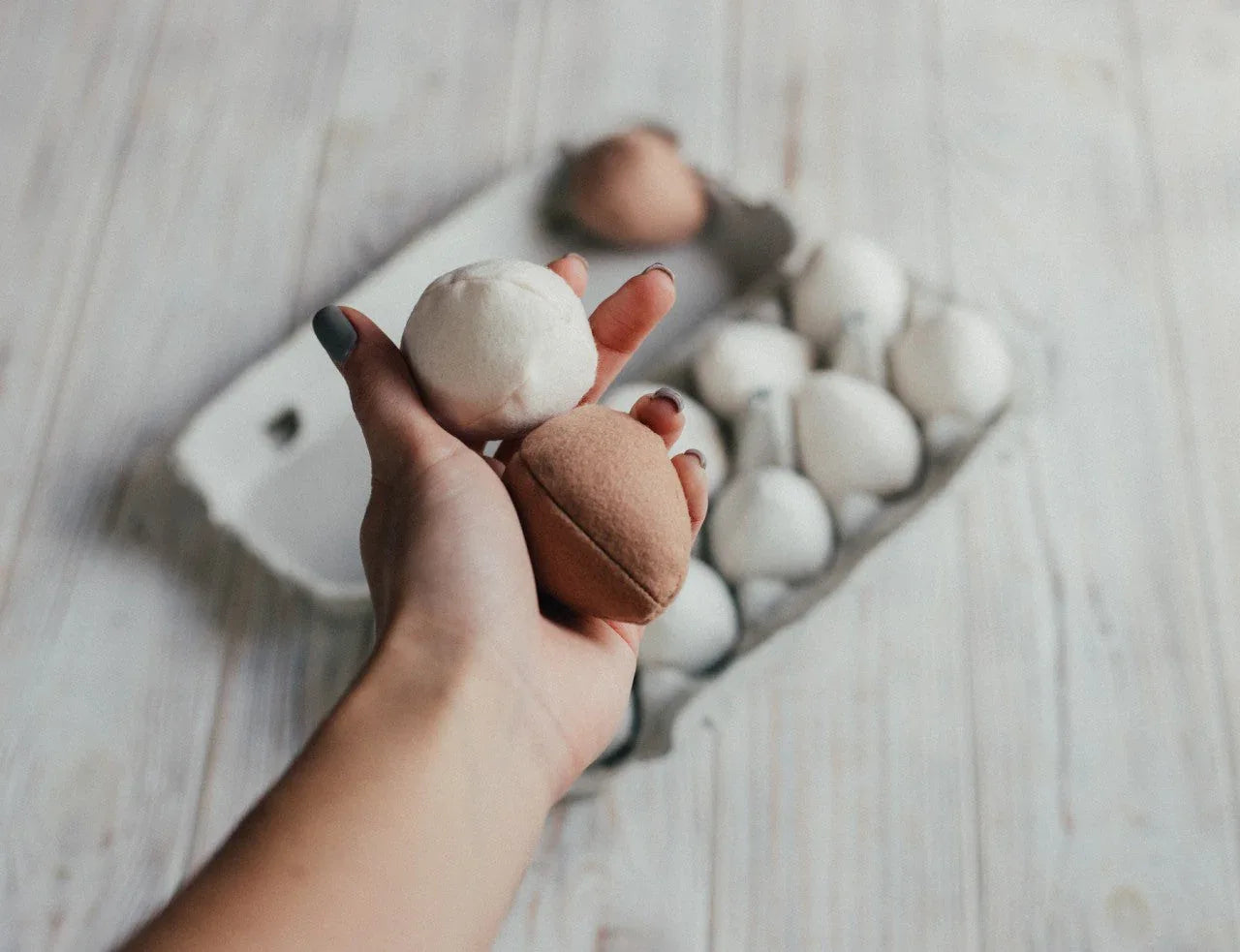 Egg plush toy Pretend play food - BIG FRENCHIES