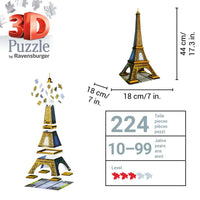 Eiffel Tower 224 Piece 3D Jigsaw Puzzle Ravensburger