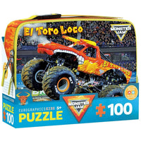 El Toro Loco Monster Jam Lunch Bag & 100 Piece Jigsaw Puzzle Eurographics