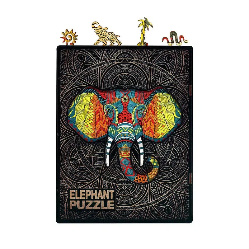 Elephant 250 Piece Wooden Jigsaw Puzzle Geek Toys - BIG FRENCHIES