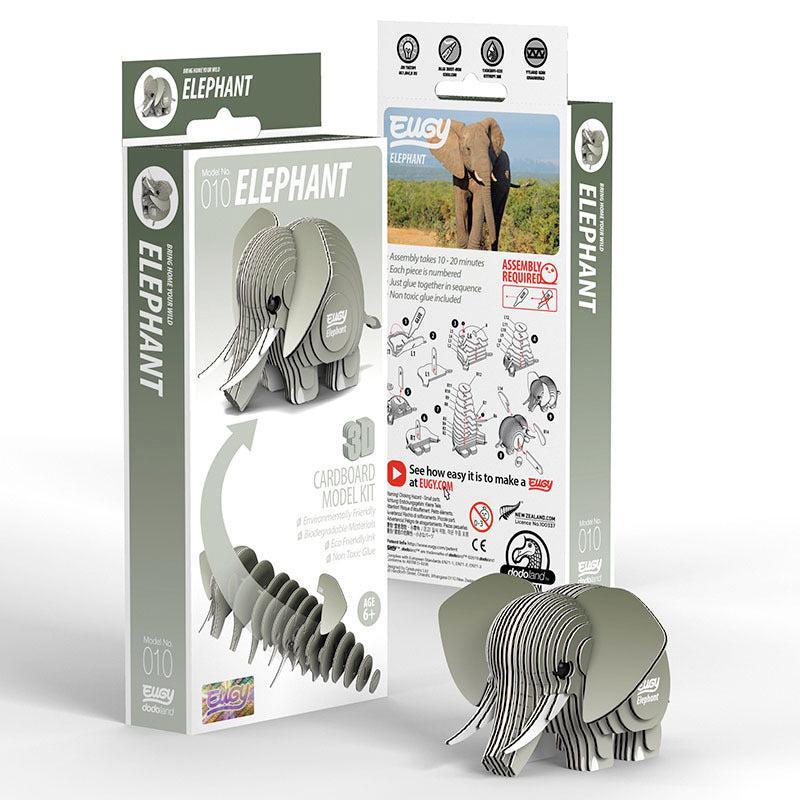 Elephant 3D Cardboard Model Kit Eugy - BIG FRENCHIES