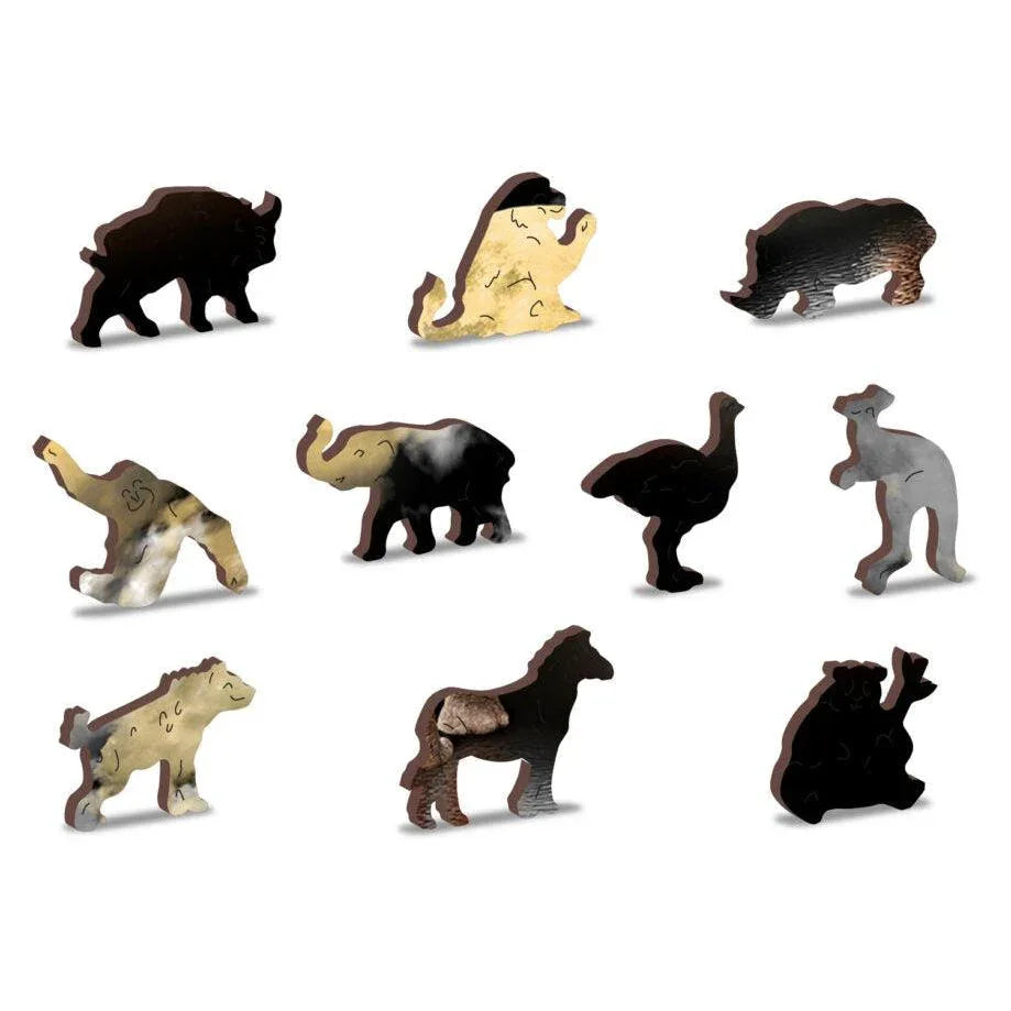 Elephant Dreams 150 Piece Wood Jigsaw Puzzle Wooden City - BIG FRENCHIES