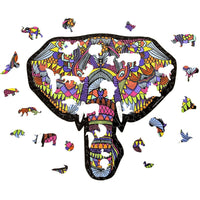 Elephant Hidden Shapes 300 Piece Jigsaw Puzzle Sure Lox