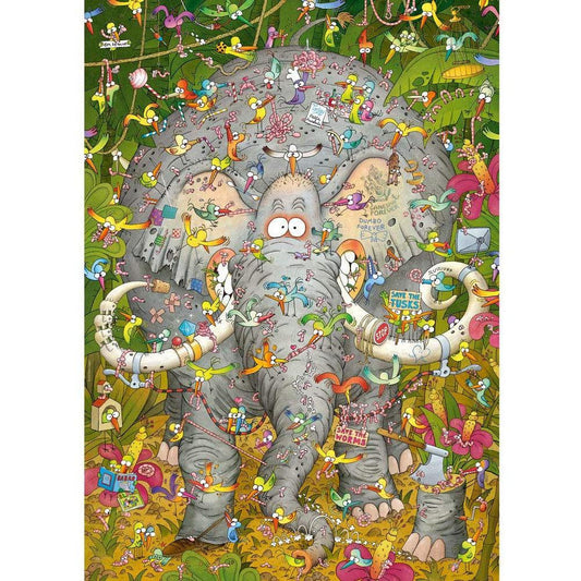 Elephant's Life 1000 Piece Jigsaw Puzzle Heye