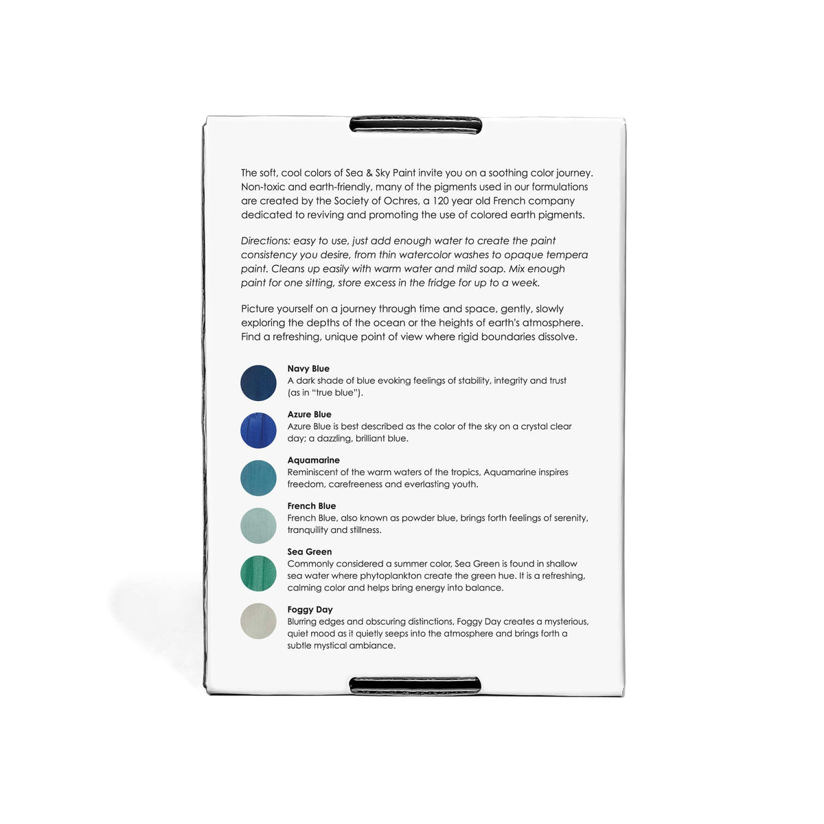 Sea & Sky Paint Set – Non-Toxic Earth Pigments (15–17g per Vial) - BIG FRENCHIES