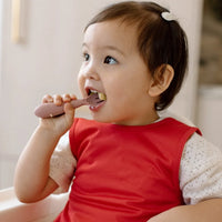 Solid Candy Apple Red Minimalist Bapron - BIG FRENCHIES