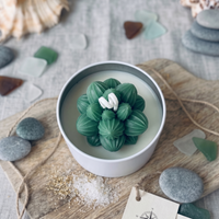 Emerald Leaf Succulent Candle