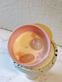 Energy Crystal Candle — Natural Soy Wax, Aromatherapy & Healing Crystals