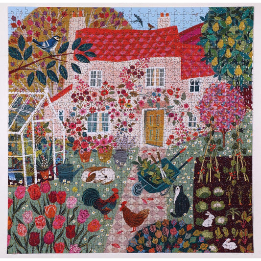 English Cottage 1000 Piece Jigsaw Puzzle eeBoo - BIG FRENCHIES