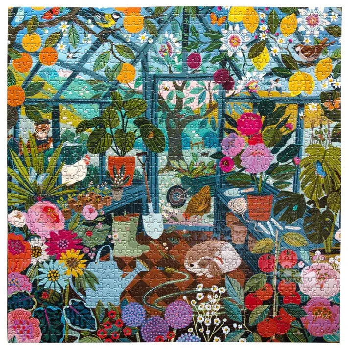English Greenhouse 1000 Piece Jigsaw Puzzle eeBoo - BIG FRENCHIES