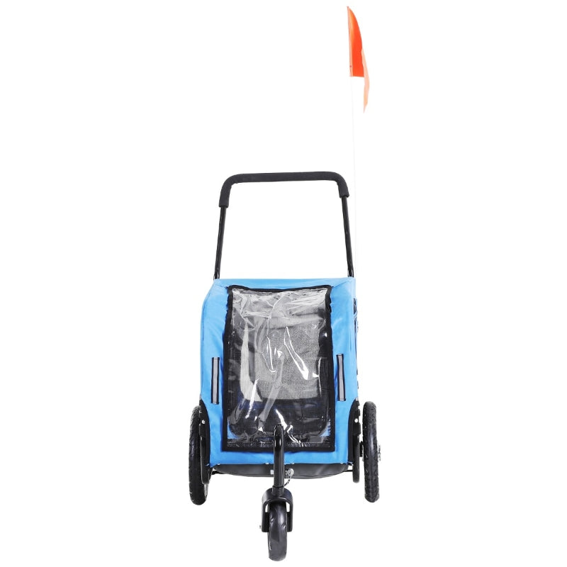 2-in-1, 3 Wheel Pet Jogging Stroller Bike Trailer - BIG FRENCHIES