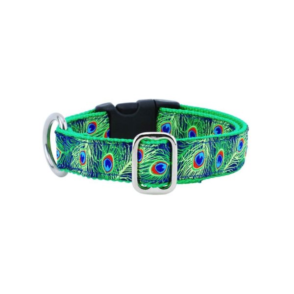 1″ Paradise Found Navy Essential Dog Collar-Pet Collars & Leashes-BIG FRENCHIES-2 Hounds Design