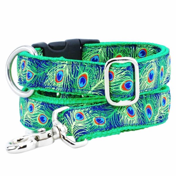 1″ Paradise Found Navy Essential Martingale Dog Collar-Pet Collars & Leashes-BIG FRENCHIES-2 Hounds Design