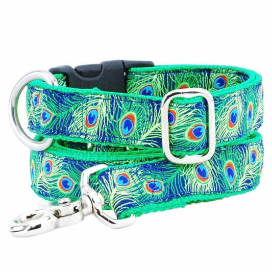 1″ Paradise Found Navy Essential Martingale Dog Collar