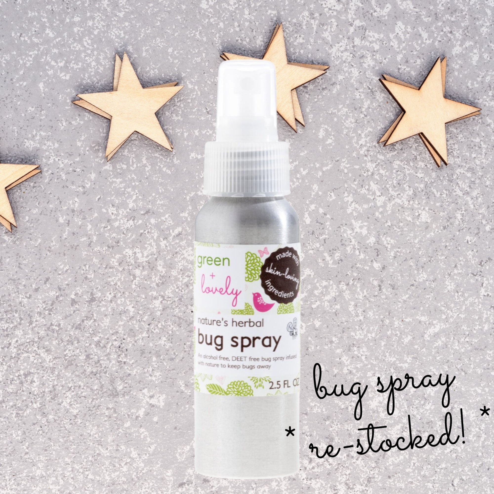 Nature’s Herbal Bug Spray, Mosquito Repellent - Deet Free + Alcohol Free