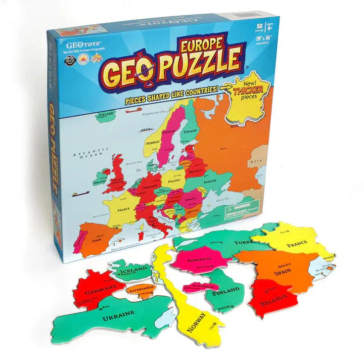 Europe GeoPuzzle 58 Piece Jigsaw Puzzle Geotoys