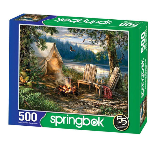 Evening at the Lake 500 Piece Jigsaw Puzzle Springbok - BIG FRENCHIES