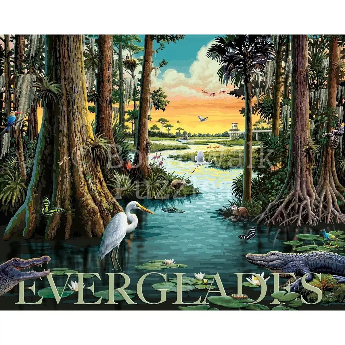 Everglades National Park 500 Piece Jigsaw Puzzle Boardwalk - BIG FRENCHIES