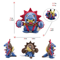 24 Pcs Pokemon Pikachu Cosplay Toys Charizard Snorlax Garchomp Tyranitar Hydreigon Anime Stuffed Plush Cartoon Peluche Dolls - # BOT&G512610001